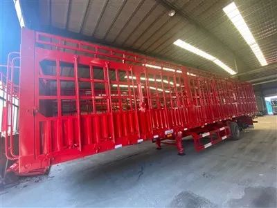 Barra lateral de três eixos reboques semi-reboques eixo de pneu